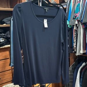 Talbots Navy Long Sleeve Top